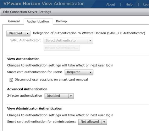 horizon view smart card or certificate authentication is required|Verify Your Smart Card Authentication C.